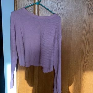 Wild Fable Cropped Waffle Long Sleeve